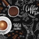 طرح پس زمینه قهوه